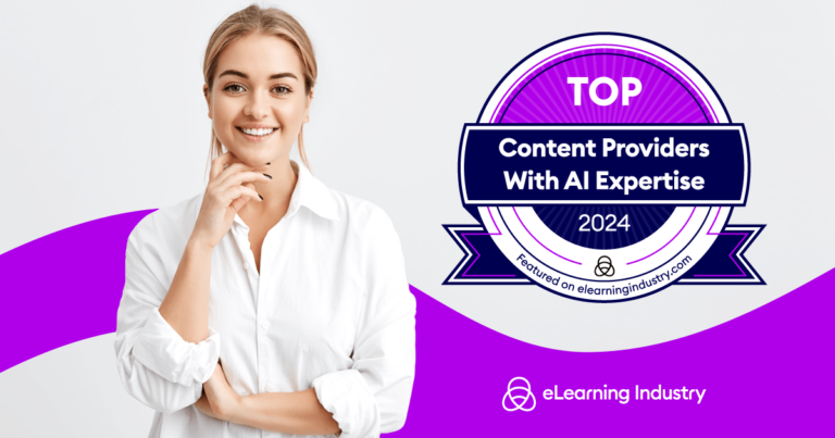 Top Content Providers For AI Expertise 2024 Image With Badge