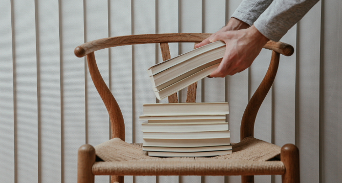 book stack