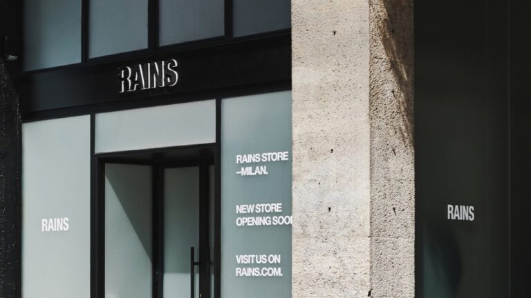 The Rains flagship store in Milan.2