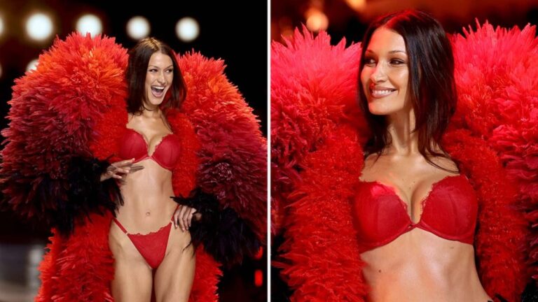 bella hadid victorias secret fashion show 2024 surprise appearance