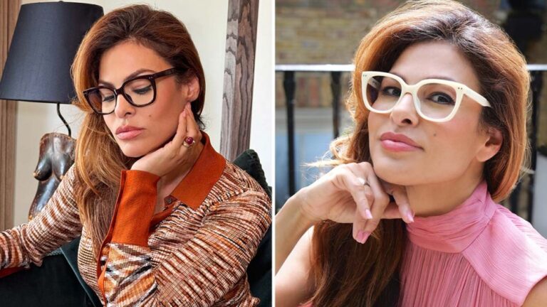 eva mendes look optic readers sunglasses eyewear collection