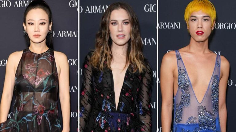 sheer style giorgio armani fashion show