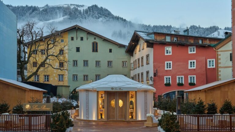 The Loro Piana pop up store in Kitzbuhel Austria.1