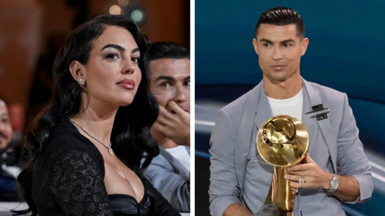 cristiano ronaldo globe soccer awards georgina rodriguez