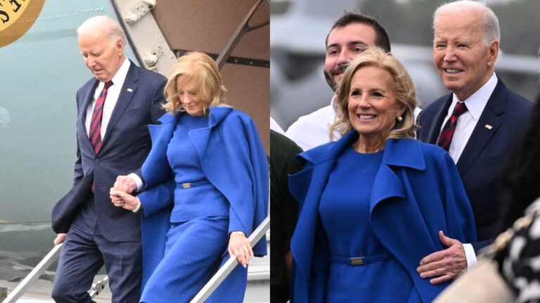 Jill Biden Blue Suit Coat 3 1